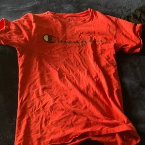 Red champion shirt